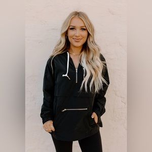 Half zip windbreaker